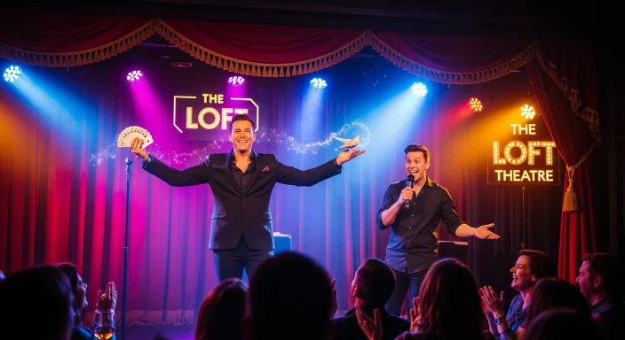 Magic Fusion show at The Loft Theatre in Heavenly Village with live magic and comedy.