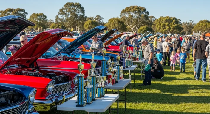 Classic cars and motorcycles showcased at the South Tahoe Classic at Heavenly Village.